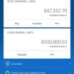 $547k balance Chase wire log for $20k
